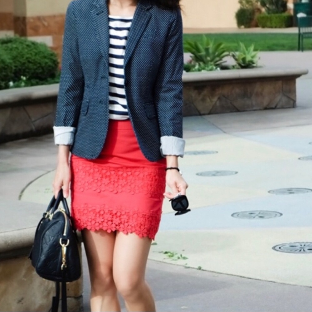 J. Crew Daisy Lace Skirt
